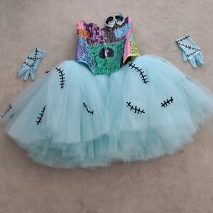 custom sized made Sally inspire corset couture and gloves